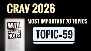 Crav 2026 most important 70 Topics [TOPIC=59]