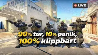 90% TUR, 10% PANIK, 100% KLIPPBART 🎯 | CS2 Live p&aring; svenska