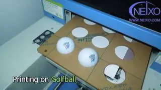 small A4 size UV golf ball printer printing on Golf Ball