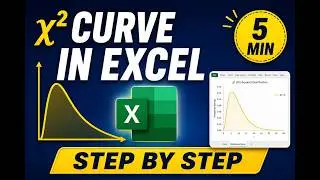plotting chi-square distribution in ms excel | step-by-step tutorial