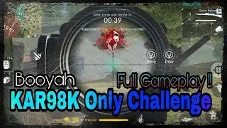 Kar98k ONLY CHALLENGE I Won Free Fire Battlegrounds Full Gameplay !!!