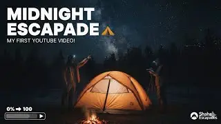 My first youtube video. |Pitching a Tent at Night (Timelapse)