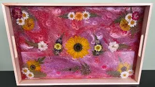 Tray For Spring - Beautiful Flower Tray To Celebrate The Coming Of Spring!