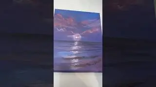 How to mix artistic acrylic paint on canvas.  Easy painting ideas #acrylicpaint #acrylictechniques