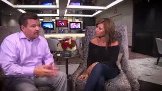 Arizona Daily Mix Host Catherine Anaya visits the Bubble Lounge at University of Phoenix Stadium