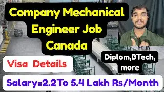 Company Mechanical Engineering Job in Canada,Salary,Visa Details,Requirements,and More