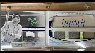 Update:  Panini National Treasures Babe Ruth Cut AUTO has George Brett AUTO in it