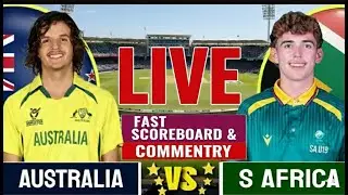 South Africa U19 VS Australia U19 Live 27th ODI Scoreboard | U19 WORLD CUP SA vs AUS U19 2nd Innings