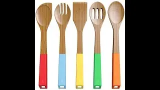 Review:  Vremi 5 Piece Bamboo Spoons Cooking Utensils