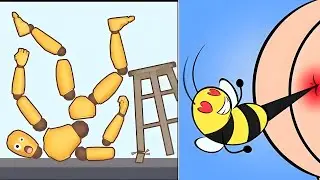 Kick and break the Ragdoll Vs Tricky Puzzle 