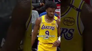 Bronny down the lane #usabasketball #nba #basketballnews #explore #sports #nbaph #highlights #dunk