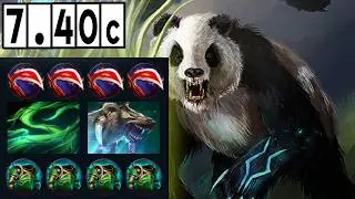 Lone Druid - Mid Lane VS. Pudge [Full Match Gameplay Dota 2] 7.40c