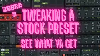 ZEBRA 3 Stock Preset ( But Tweaked ).. #sounddesign #production #musicproduction