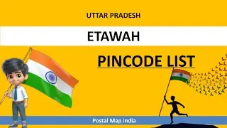 Etawah District Pincode List || UTTAR PRADESH Zip Codes