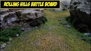 Rolling Hills Battle Board Build for DnD, Warcry, Kill Team, AoS Skirmish step by step tutorial