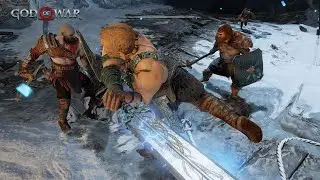God of War PS4 - Sons of Thor Magni & Modi Boss Battle 10 [GMGOW] No Damage