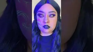 Skull Makeup You Can Only See in Black Light #shorts