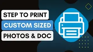 How To Use The Hp Smart App To Print Custom-Sized Photos Or Documents !