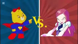Funshine Bear Superman Bear VS. Dark Roxy