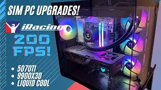 Nvidia AMD Sim Racing PC Build and Upgrades! RTX 5070ti and Ryzen 9 9900X3D - 200fps on iRacing