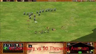 Age of Empires 2 - Janissary ( Turks ) vs Throwing Axeman ( Franks )