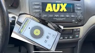 Acura TSX AUX install