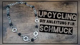 Anleitung für Upcycling Schmuck/ coole Kette aus Unterlegscheiben und Perlen selber machen