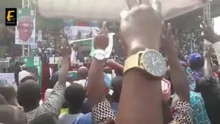 BREAKING Confusion In Ogun As APM Supporters Take Over Buhari's Campaign Rally