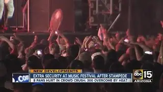 Extra security, water stations at Tempe music festival