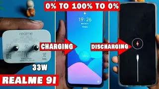 Realme 9i Battery Drain and Charging Test ⚡  | 0% To 100%  To 0% Battery Test 🔋