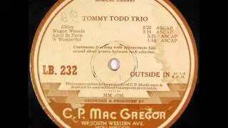 CHLOE by Tommy Todd Trio c1947 JAZZ from 16