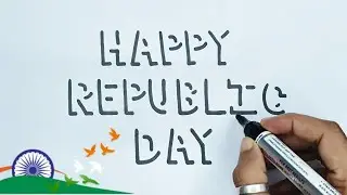 Easy Republic Day Drawing | How To Draw Republic Day Drawing | Happy Republic Day Drawing easy