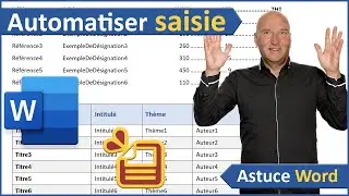 Automatiser la saisie et la présentation avec Word