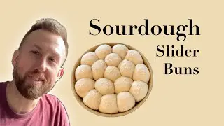 Мягкие и пышные булочки для мини-бургеров из закваски (очень просто!!)