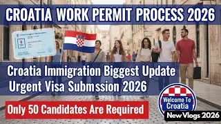 🇭🇷Croatia Visa Stamping Time 2026,Croatia VFS Appointment,Work IN Croatia,Croatia Visa Process,Jobs