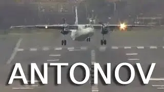 Antonov An-26B  (42 Yrs old) UR-CQV - Departing Birmingham Airport ( BHX )