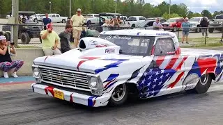 THAT GENE FULTON BIG BLOCK IN THIS FORD F100 WAS SOMETHING SERIOUS AT THE    TRUCK WARS EVENT!