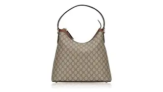 Gucci GG Supreme Monogram Linea A Hobo Brown