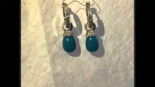 Серьги с бирюзой