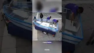 Эксперимент с водоотталкивающей пастой на лодке #шорты