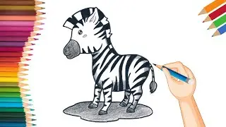 Como desenhar uma zebra #adoroserdesenhista #aprendaadesenhar