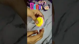 DIY donut 🍩 from clay #clayart #claycraft #donuts #diyclayart #diyclaycraft #superclayart #diyshorts