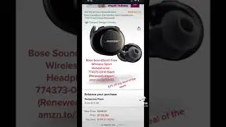 Bose SoundSport Free Wireless Sport Headphones - 774373-0010 Black (Renewed)  
