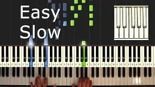 Heart and Soul - Piano Tutorial Easy SLOW - How To Play (Synthesia) - Hoagy Carmichael
