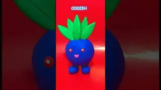 Making Oddish from Pok&eacute;mon with Polymer Clay🌱💙| #clay  #pokemon  #oddish