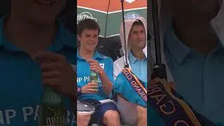 Novak gave this lucky kid a player treatment! #shorts #subscribe #novakdjokovic #tennis