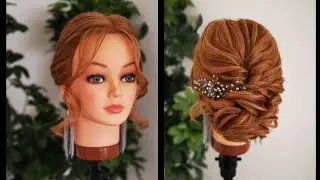 أحلى تسريحة سهرة للشعر القصير /Best evening hairstyle for short hair