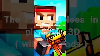 top 7 melee weapons - Pixel gun 3D #shorts