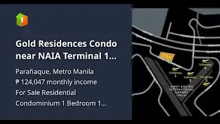 Gold Residences Condo near NAIA Terminal 1 Airport