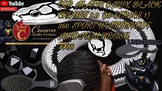 CQP Crown 2.0 Matte Onyx Black Indestructible 360 Waves Medium Brush No.788 Unboxing
